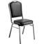 Chaise empilable en vinyle de luxe NPS® 9300 Series, assise bleu nuit / structure argentée-32255171-32255182