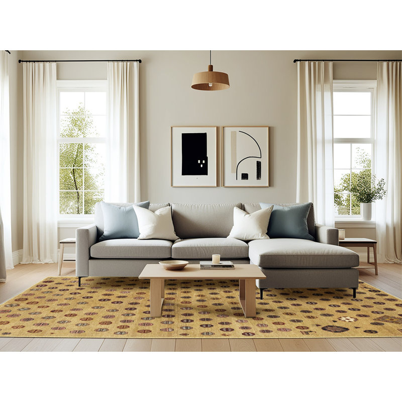 Abstract Indoor Rug, Rectangle 6' x 9'