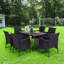 Chaise de terrasse avec coussin Leigh