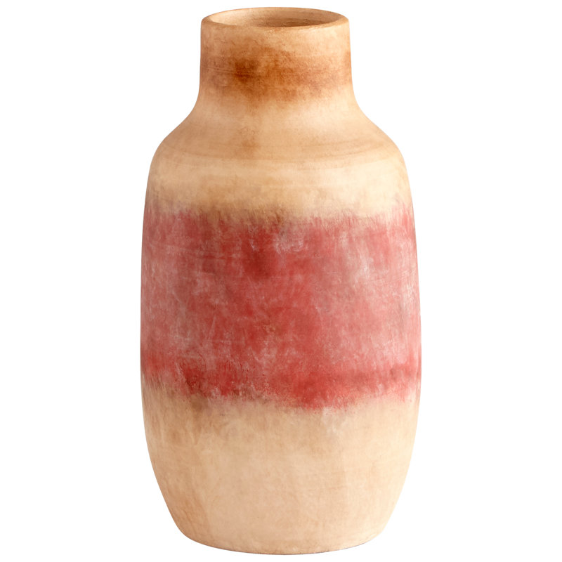 Vase de table en céramique Precipice, H 12 po x l 6,5 po x P 6,5 po