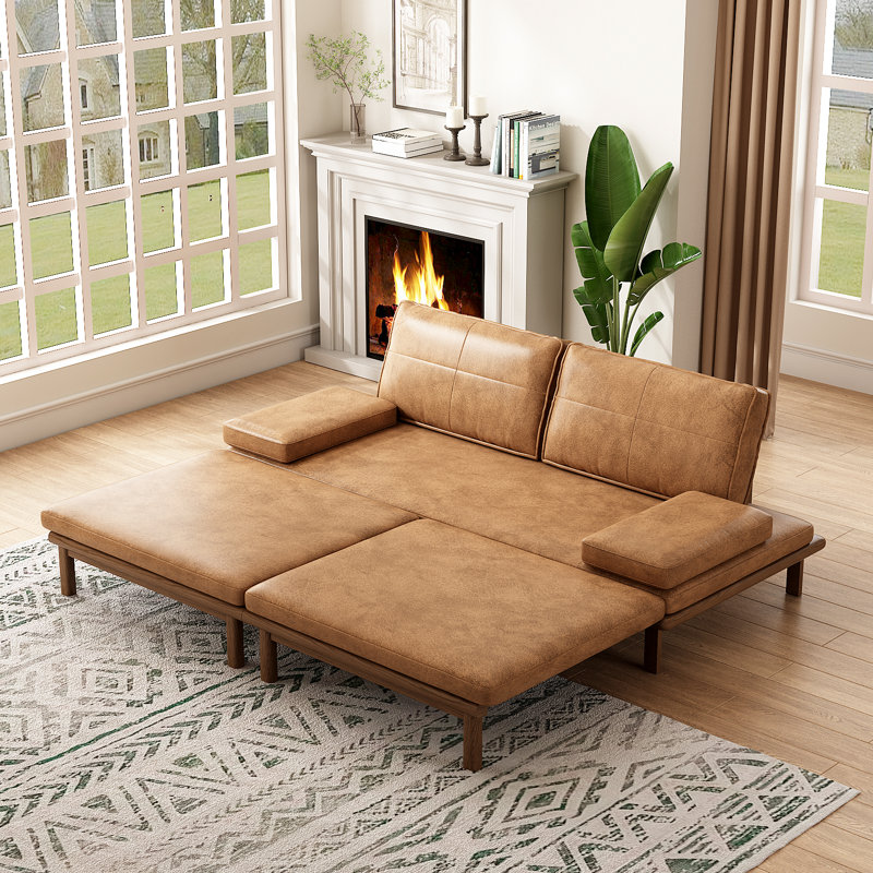 Sofa, Brown Tech Cloth