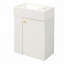 Meuble-lavabo flottant avec lavabo en résine