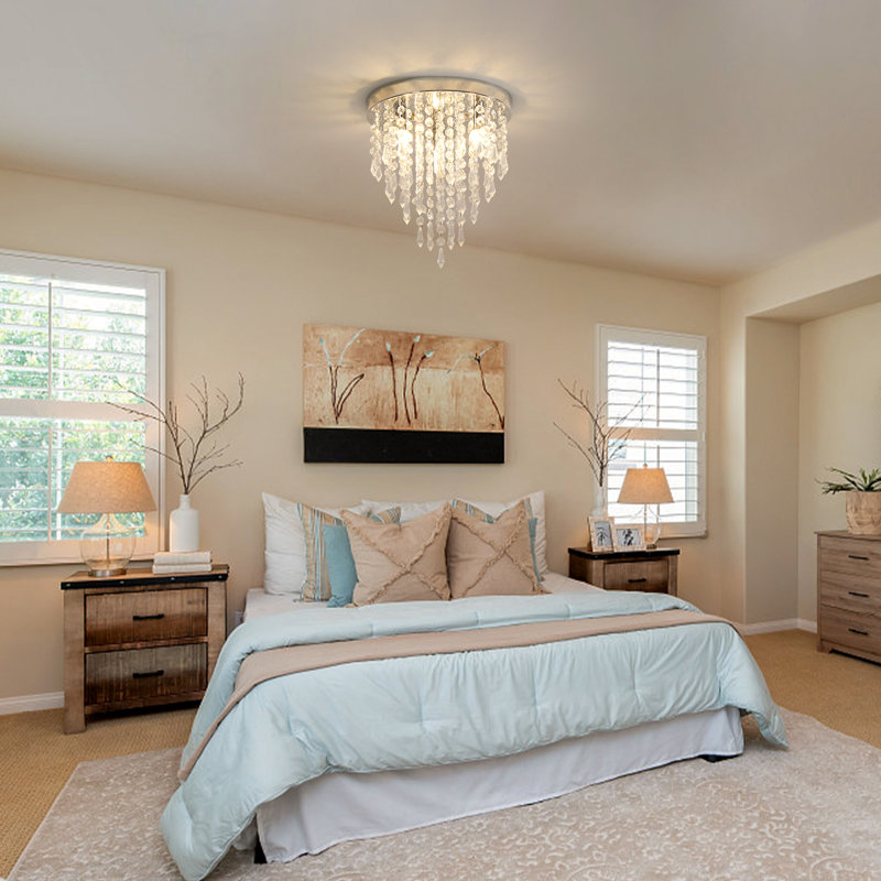 Chic Crystal Round Flush Mount