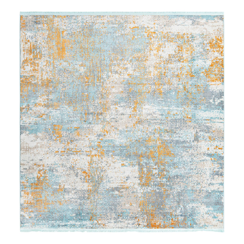 Haefner Abstract Indoor Rug, Square 8'2"
