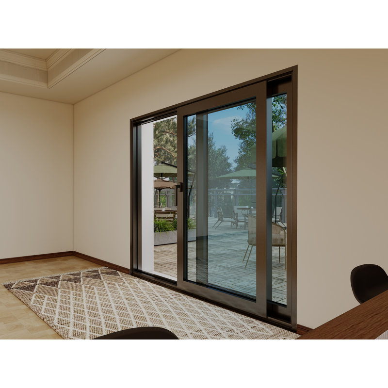 Porte escamotable et isolante en aluminium Luvindow