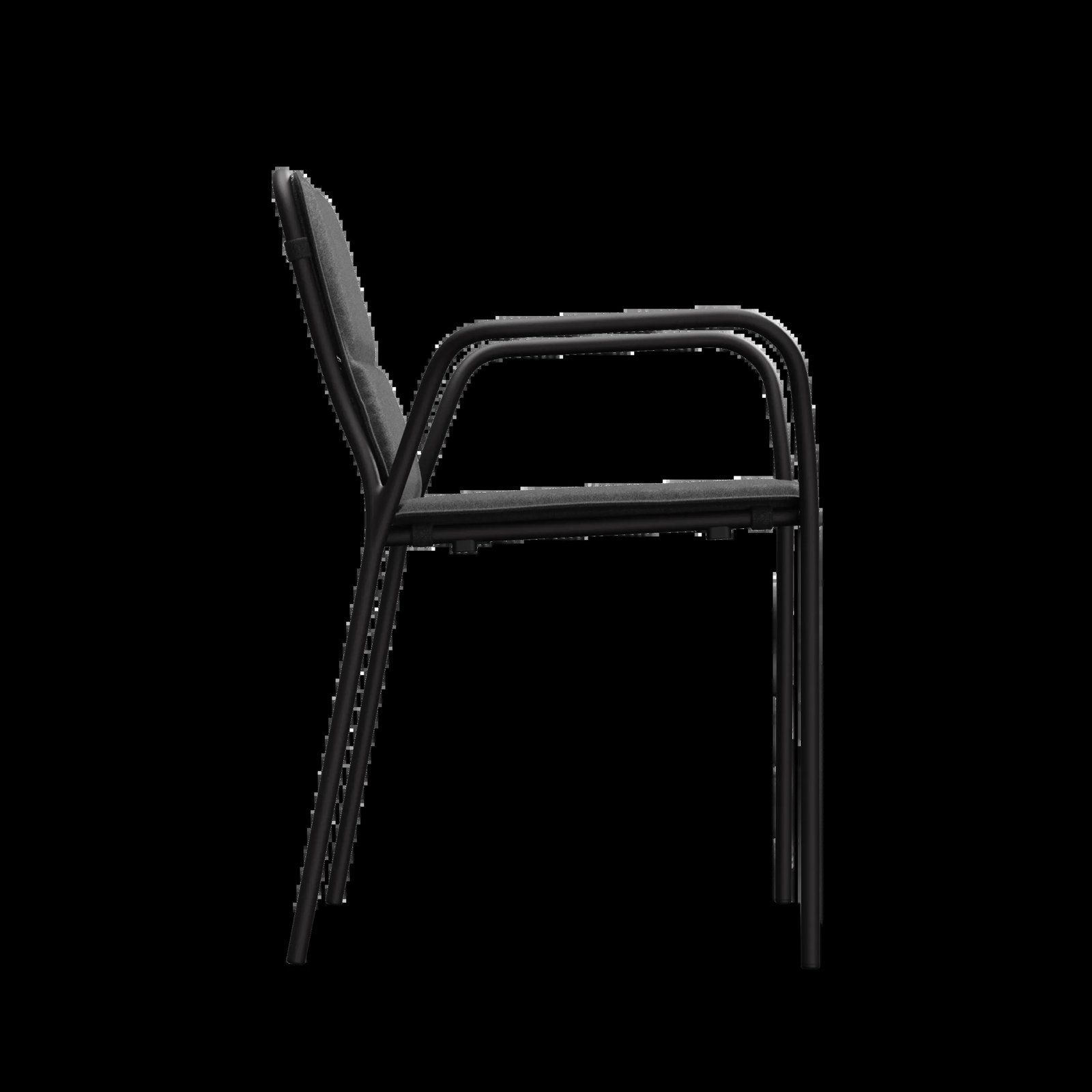 XY Stackable Sunbrella® Patio Armchair, Charcoal