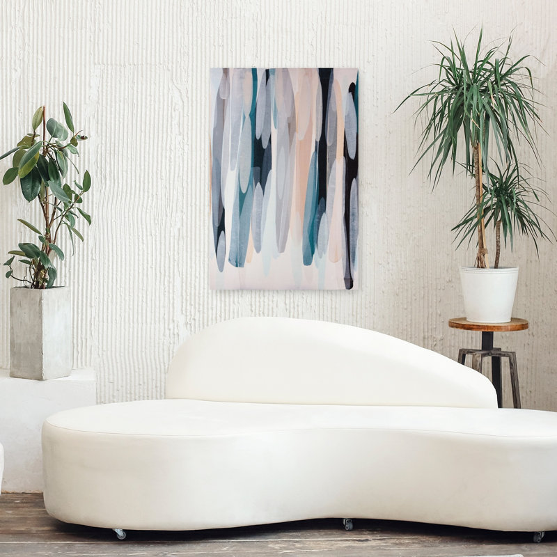 «Feels Like Home», art contemporain abstrait, H 36 po x l 24 po