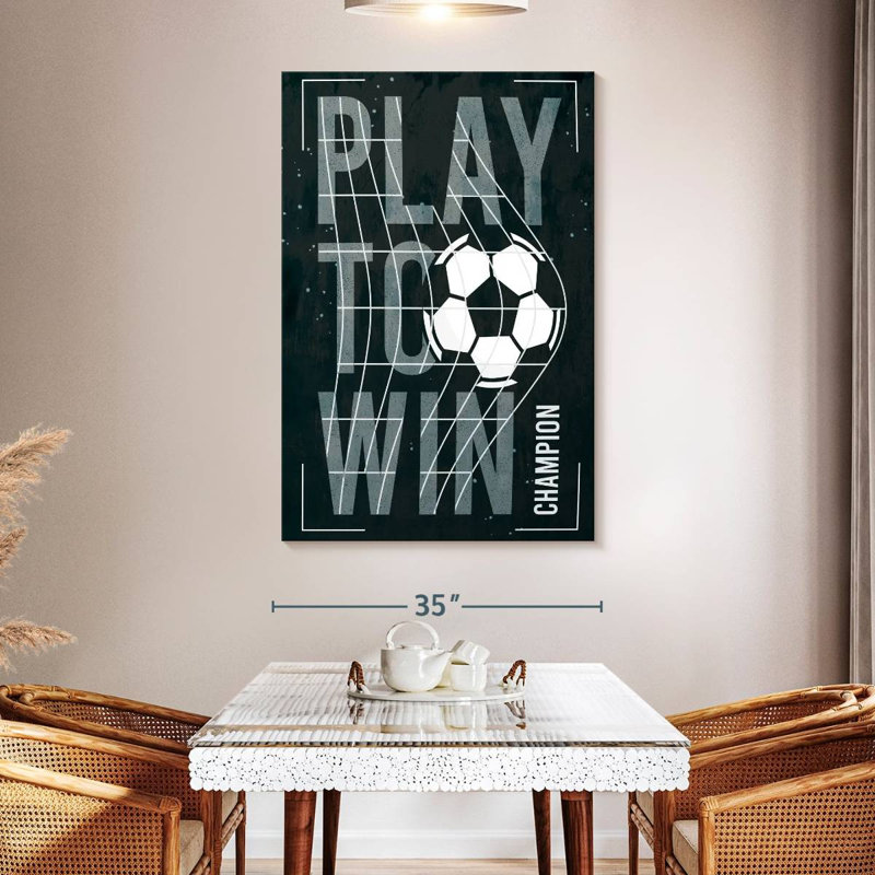 Plaque murale Kema Play To Win Soccer, H 51 po x l 34 po