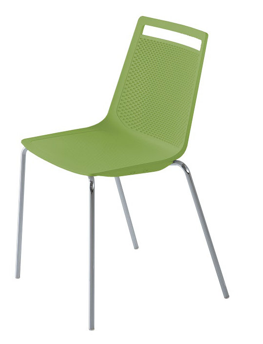 Chaise d'invité Akami, vert