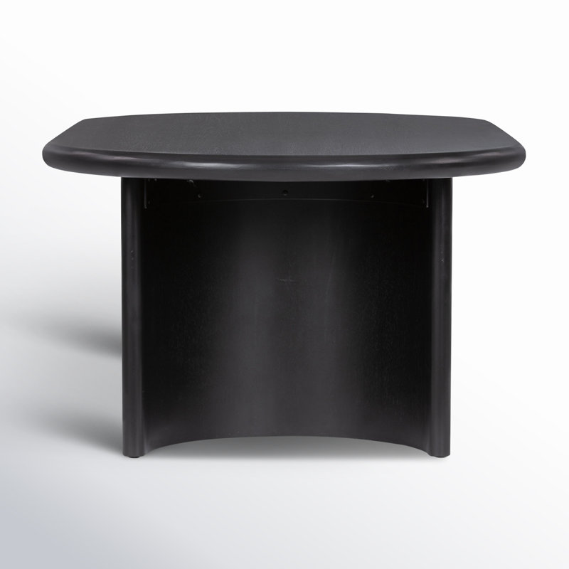 Paden Coffee Table, 17" H x 35" L x 65" W, Aged Black Acacia
