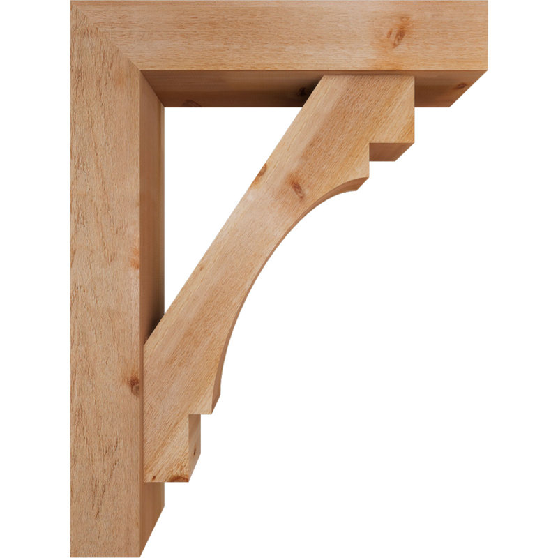 Support Merced Block avec support décalé, 48 po x 36 po, Cèdre rouge occidental de l 8 po (scié brut)