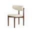 Ensemble de table de salle à manger 7 pièces 7 pièces, table ronde 59 "avec 6 chaises, blanc