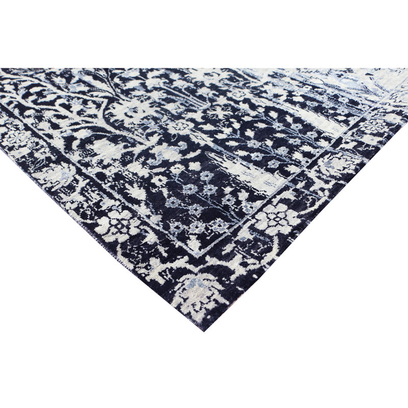 Hand Knotted Indoor Rug, Rectangle 9' x 12'