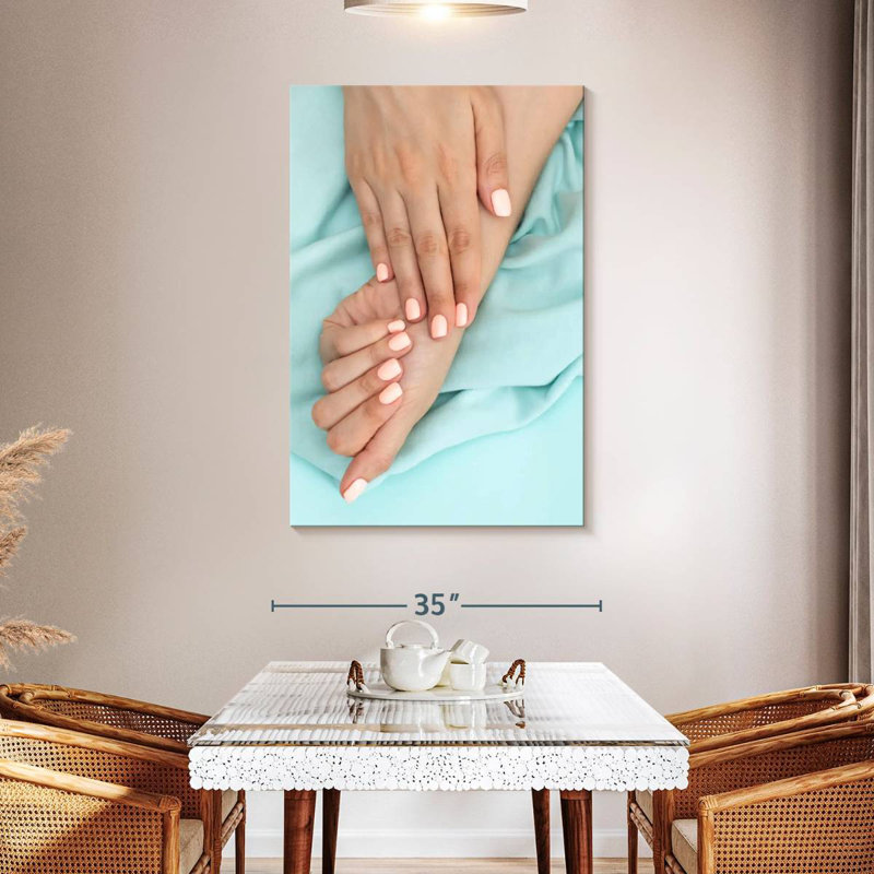 Shuttleworth Simple Peach Nails, 48" H x 32" W