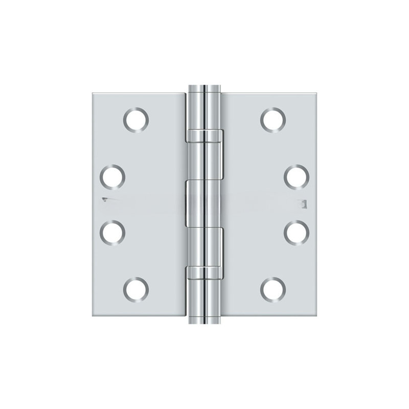 Steel Surface Mount Hinge, Polished Chrome
