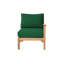 Huntington Teak Outdoor Right Arm Lounge Chair with Sunbrella Cushions-628292214