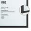 Mosaic 34" W x 74" H Fixed Framed Shower Screen with 3/8" Glass-99084422