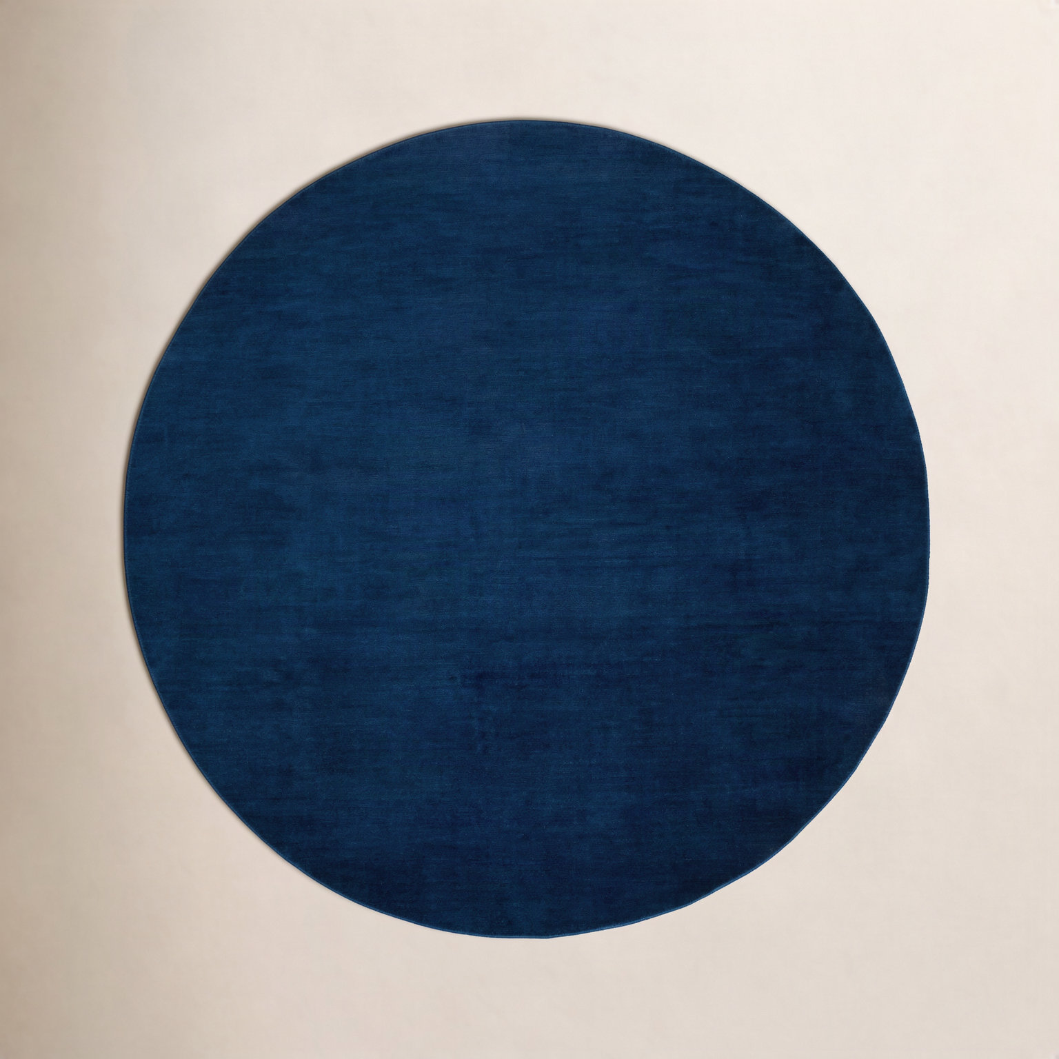 Clio Hand-Loomed Cream Wool Rug, Round 8'