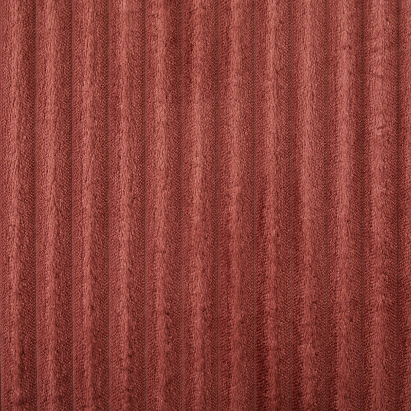 Canapé moderne sans méridienne 34,2 po, Rouge, Velours côtelé rouge