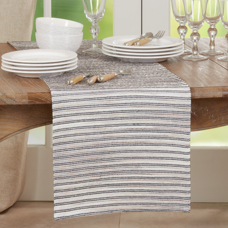 Ziaa Striped Table Runnner