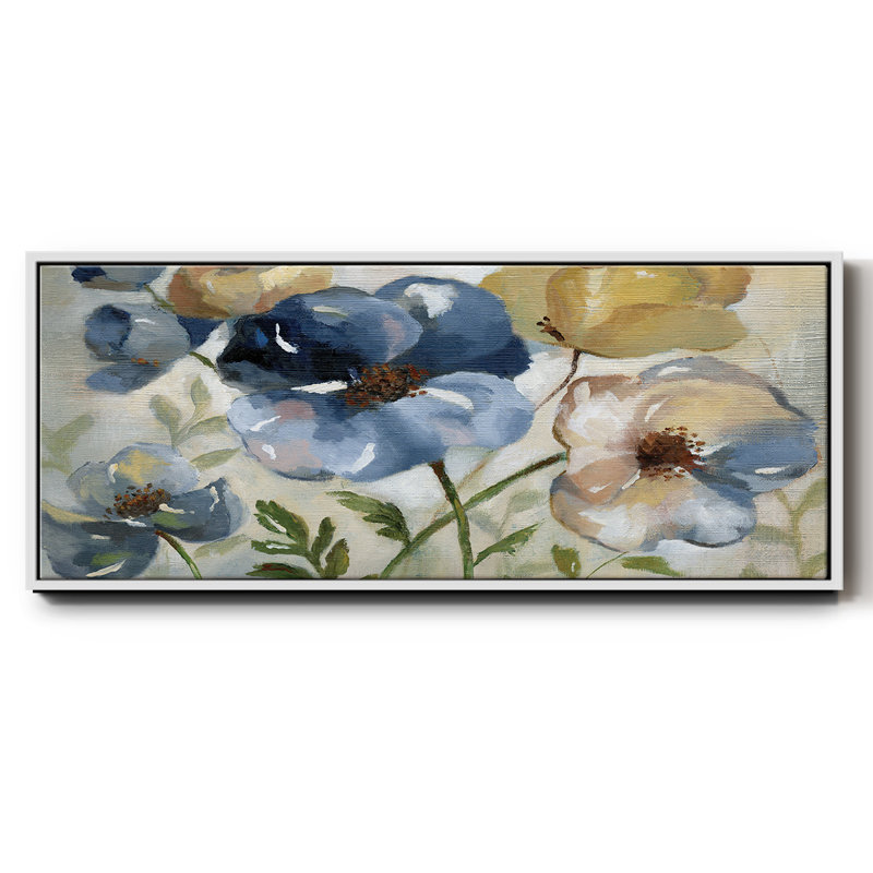 Fleurs d'hiver - toile encadrée, H 24 po x l 60 po