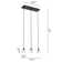 Flitwick 3 - Light Cluster Teardrop Pendant With Crystal Accents