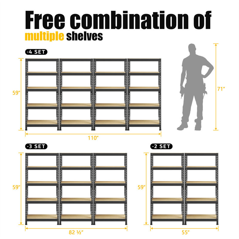 Nicara 27.99 " W Shelving Unit
