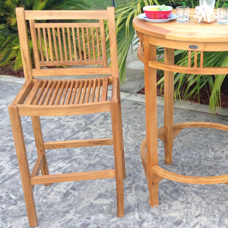 Maldives Outdoor Teak Bar Stool