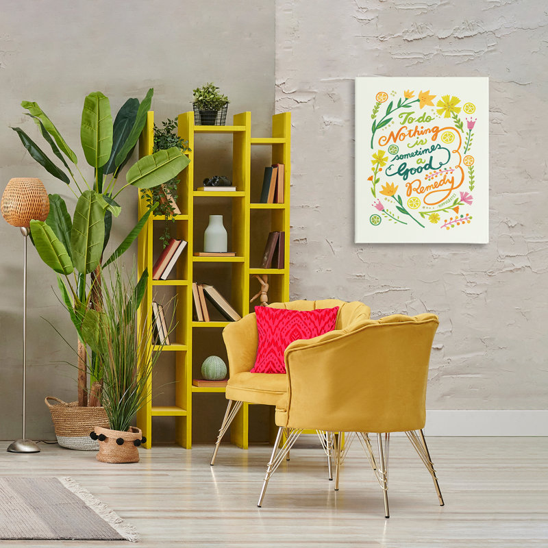 Art mural sur toile "Doing rien de bon remède" par Irene Chan, H 30 po x l 24 po
