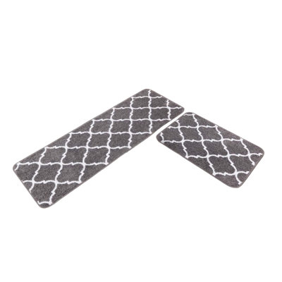 Moroccan Microfiber Water Resistant Anti-Fatigue Non-Skid Kitchen Mat