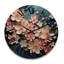 Horloge murale surdimensionnée en fleurs-1847324999