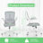 Norberta Home Ergonomic Office Chair With Lumbar Support, Swivel High Back Computer Chair, Breathable Mesh Desk Chair, PU Silent Wheels, Flip-Up Arms350LBS Capacity-129836072-129836079