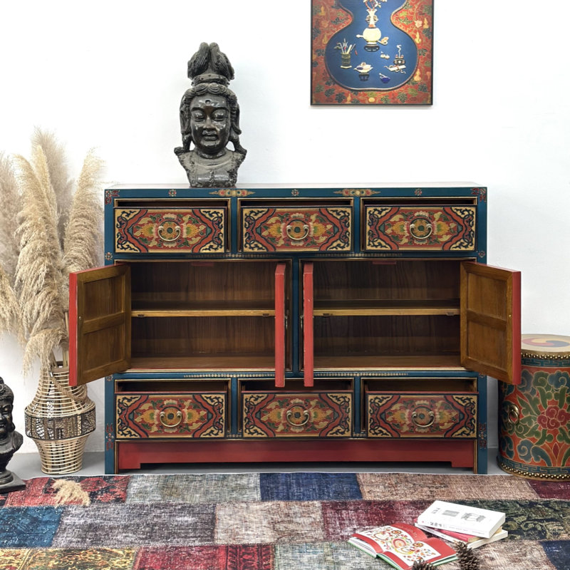 Solid Wood Retro Sideboard