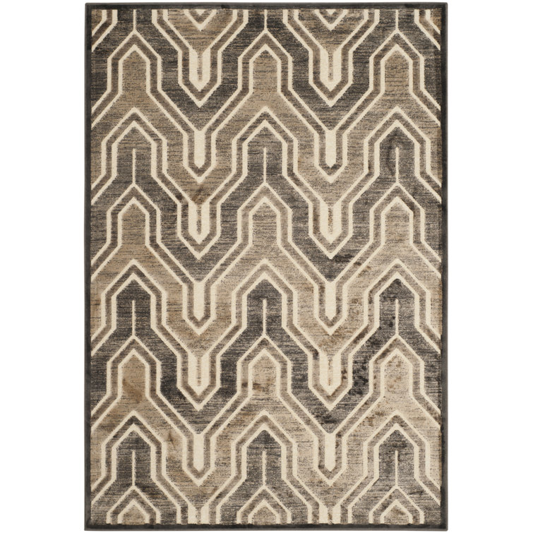 Tapis anthracite / crème Pittenger