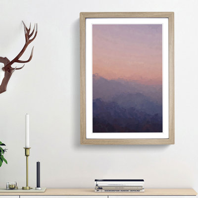Sunset in California in Abstract - Picture Frame Graphic Art Print