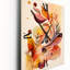 Horloge murale fleurs abstraites-99633648