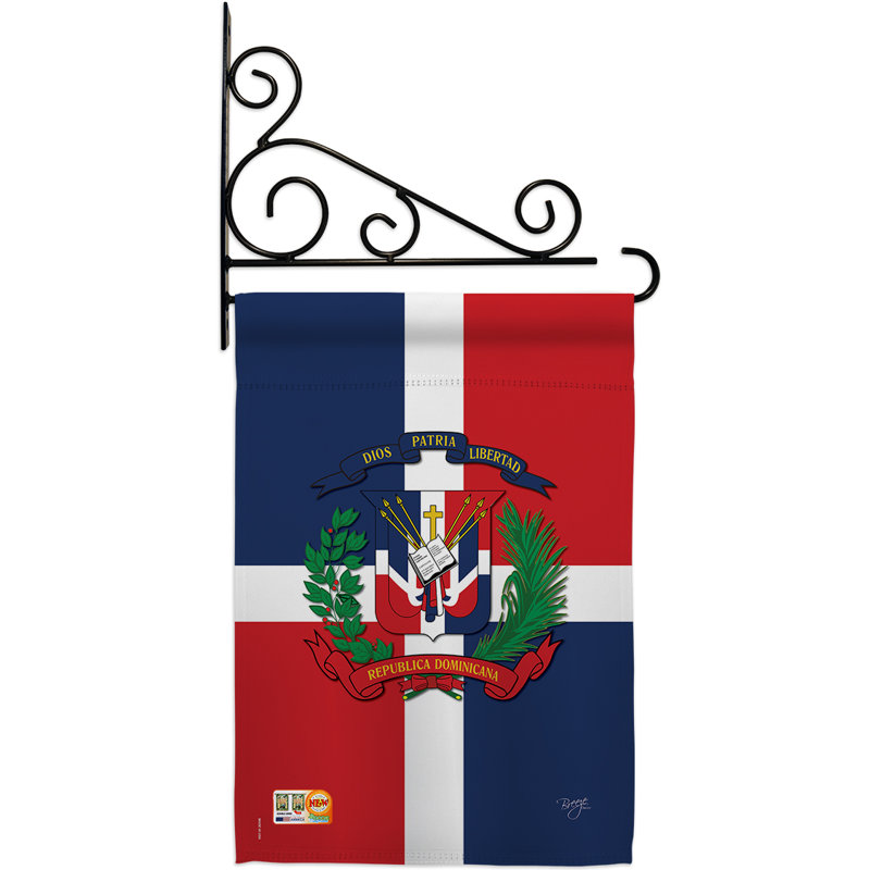 Double Sided 18.5'' H x 13'' W Polyester Flag Set