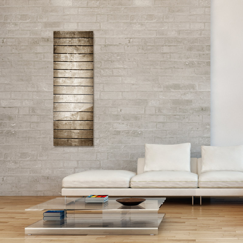 Brown Radiant Wall Mounted Glass Heater Panel, 16x48 inches