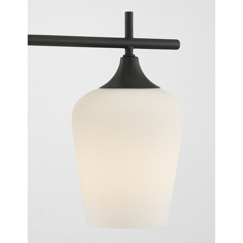 Éclairage pour meuble-lavabo à intensité variable Breena, White, Noir mat