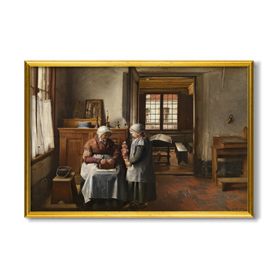 Grandmother's Feast, 1873 - Henri De Braekeleer - Toile encadrée sur mesure