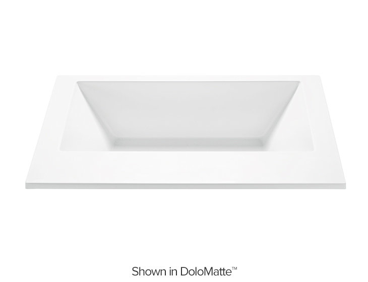 Metro 3 Soaker Tub - Matte, Undermount, 20" H x 71.75" W x 41.88" D