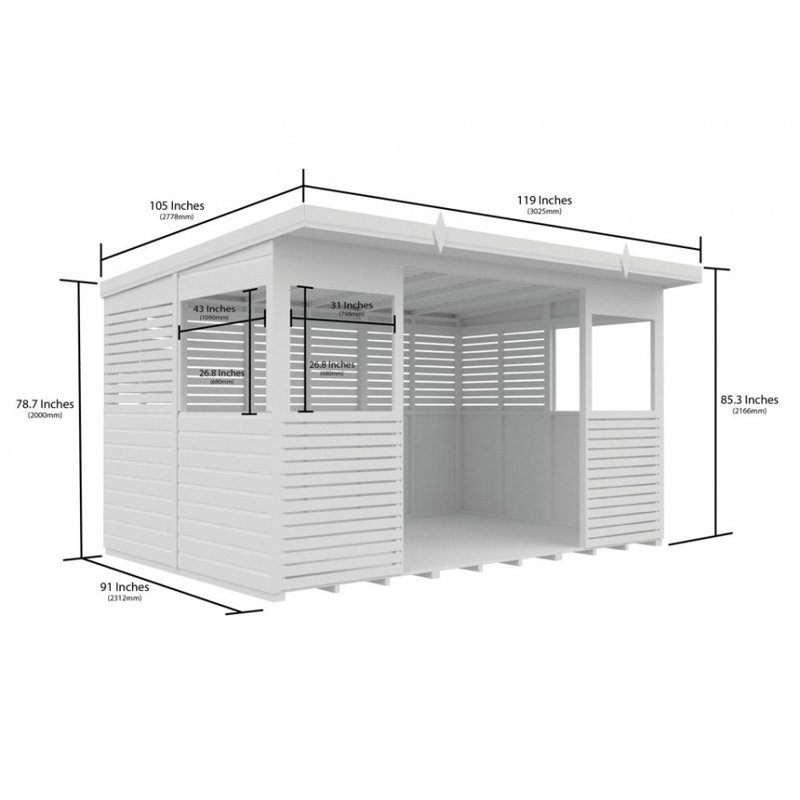 12 x 8 BBQ/Outdoor Kitchen Shelter