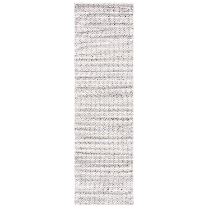 Marbella Hand Woven Wool And Cotton With Latex Solid Color Rug, Runner 2'3" x 8'