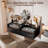 Carlette Floating Nightstands with Charging Station Floating Nightstand Set with Glass-321539705-321539704