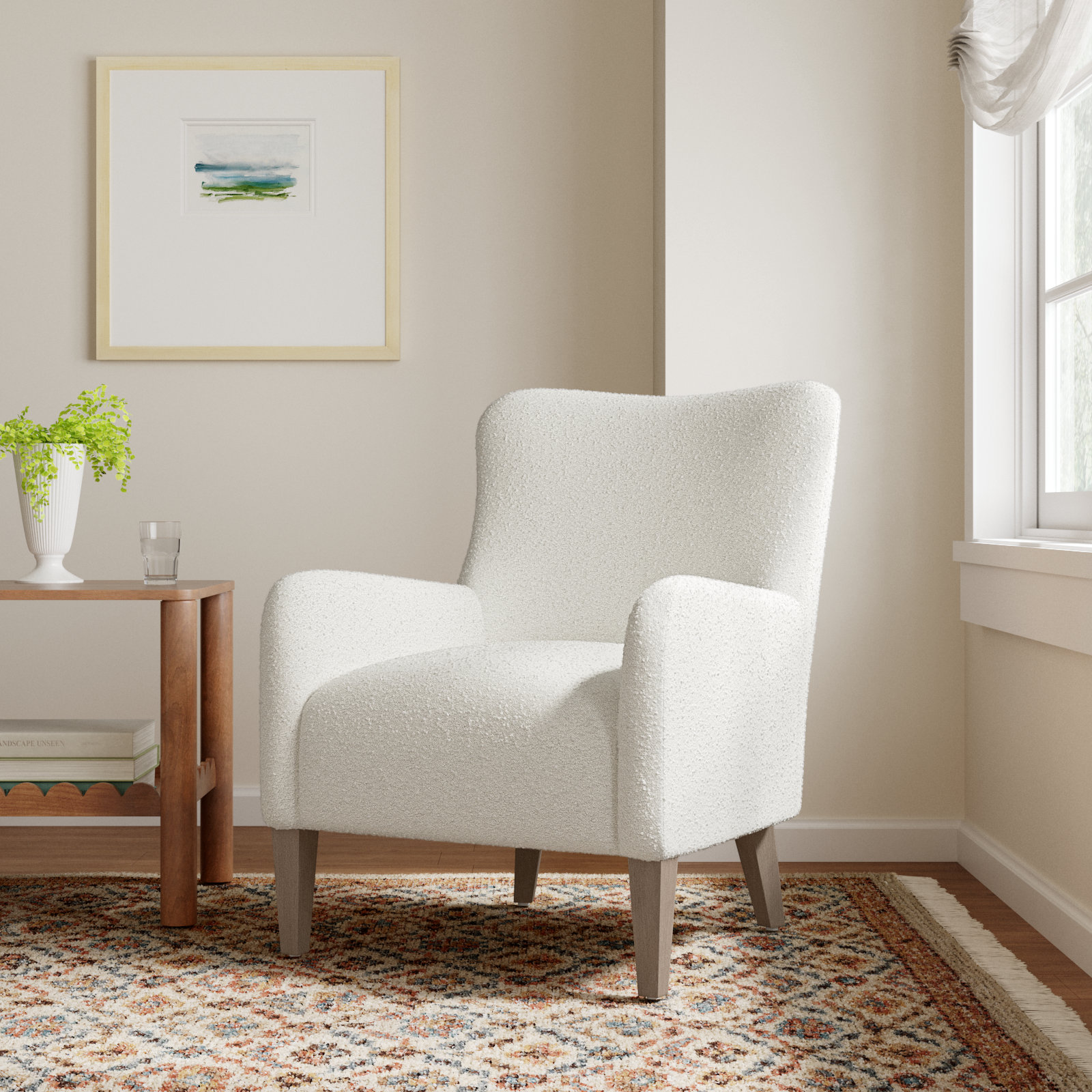 Mocca Upholstered Armchair