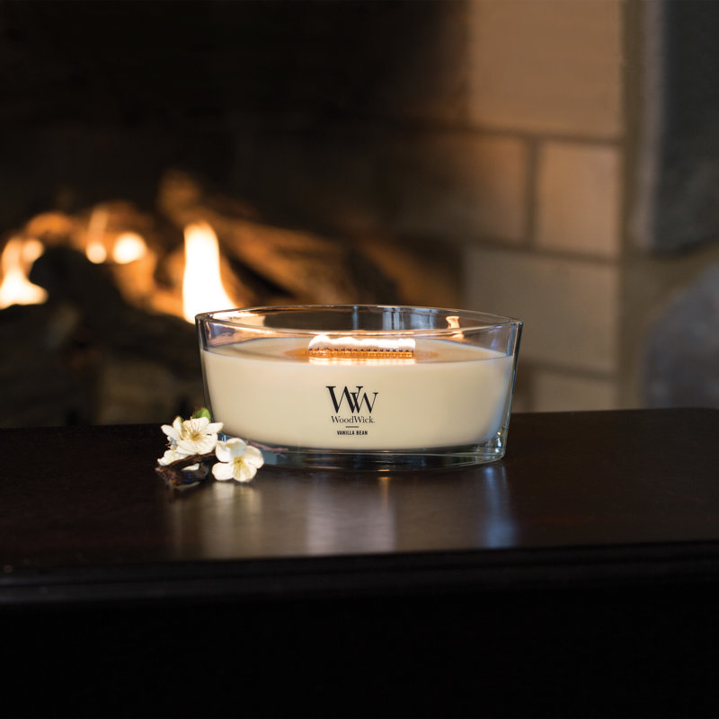 Bougie WoodWick® Chai Ellipse, Brun clair