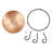 Kavah Copper Single Tier Birdbath