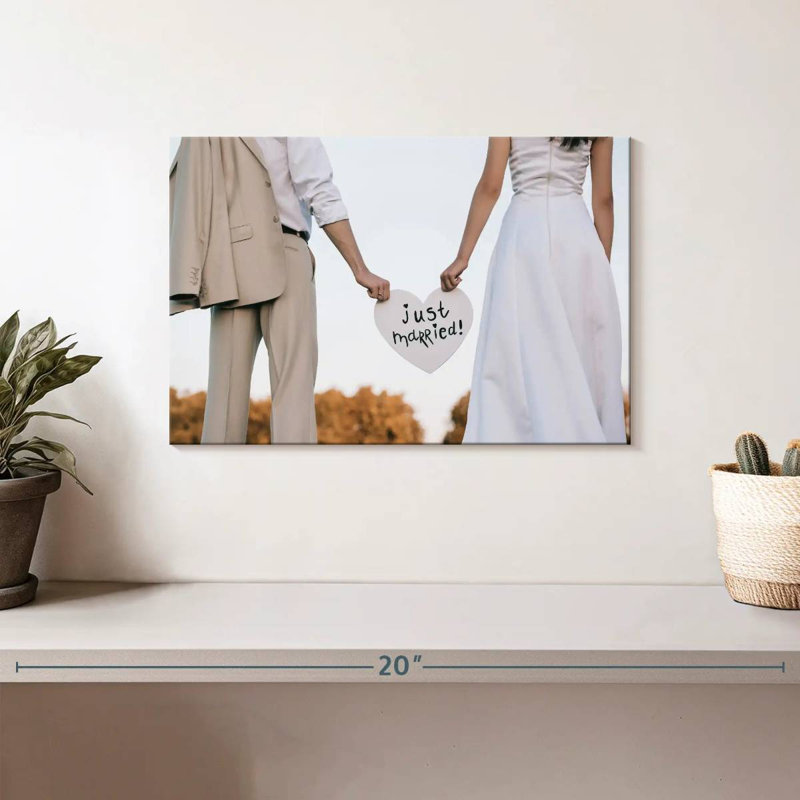 Tergel Just Married Bride And Groom, H 8 po x l 12 po