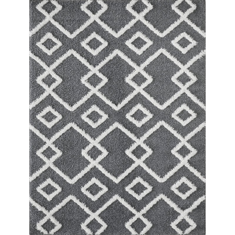 Huipio Performance Geometric Indoor Rug, Rectangle 9'10" x 12'10"