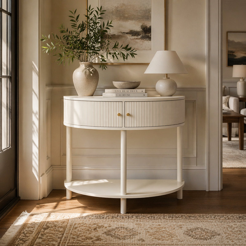 Console Arti-Crafted, Cream White